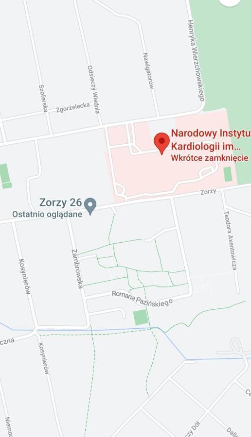 Apartament Zorzy Przy Instytucie Kardiologii Anin Apartman Varsó Kültér fotó